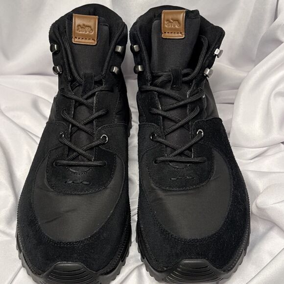 Coach C250 Cordura Mesh & Suede Hiker boot in Black Size 11D great #1034 - Picture 1 of 8